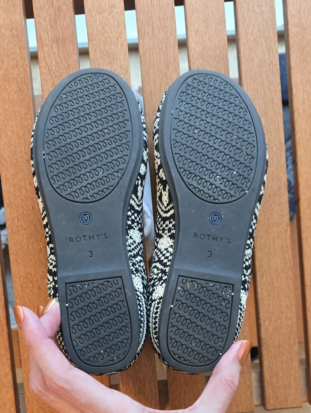 Rothy's Kids Mary Jane Black Cream